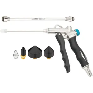 Hazet blow-out gun with cone set 9040-4/6, 6-piece blow-out tool set