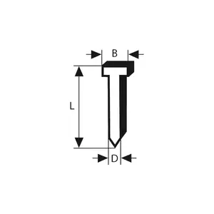 Countersunk head pins Bosch SK64-34 34° 1.8 mm (15 ga) 4,000 pcs — for cordless and pneumatic nailers