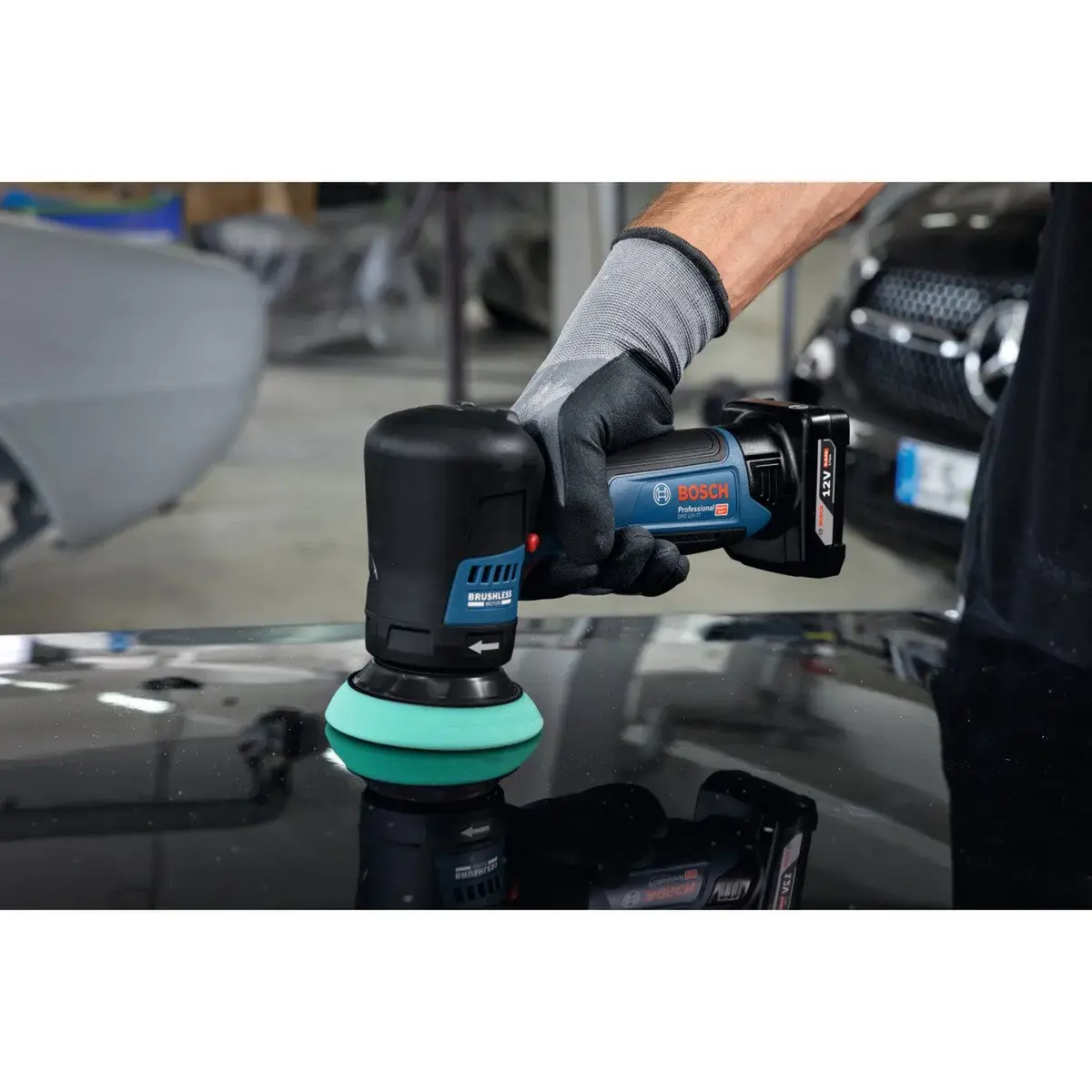 Bosch GPO 12V-77 Professional аккумуляторная полировальная машина Photo 4