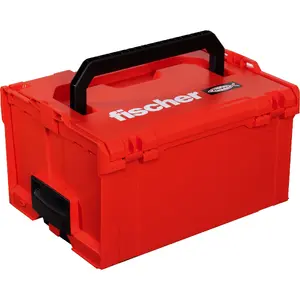 Ящик FISCHER L-BOXX FLB 238 пустой, красно-черный, модульный кейс для инструментов