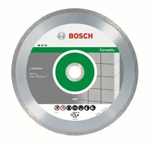 Алмазный отрезной диск для керамики Bosch Professional Ø180 мм, 10 шт., посадочное 22.23 мм
