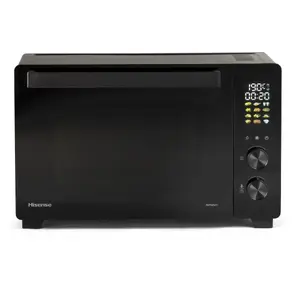 Мини‑духовка HISENSE HOM30AF — объем 30 л, мощность 1800 Вт, черная