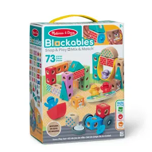 Construction playset Spin Master Melissa & Doug Blockables City Playset – modular building blocks, vehicle figures