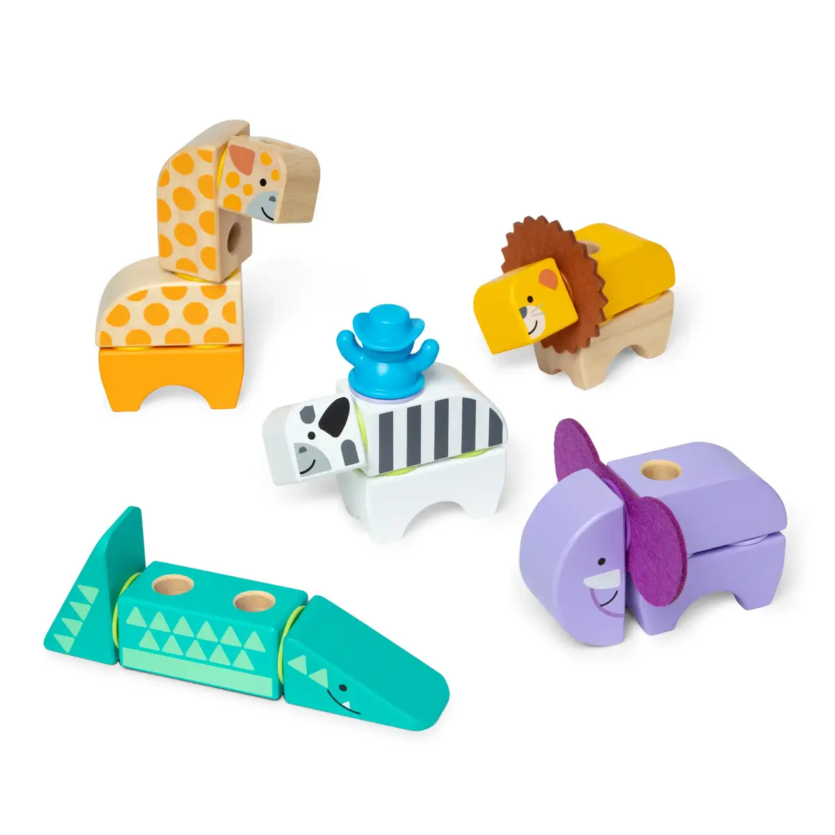 Construction toy Spin Master Melissa & Doug Blockables Safari Playset Photo 2