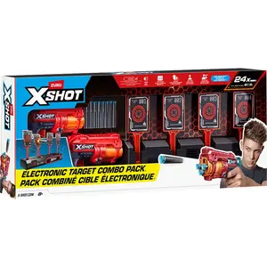 Zuru XSHOT Interactive Target & Fury 4 2‑Pack Dart Blaster set