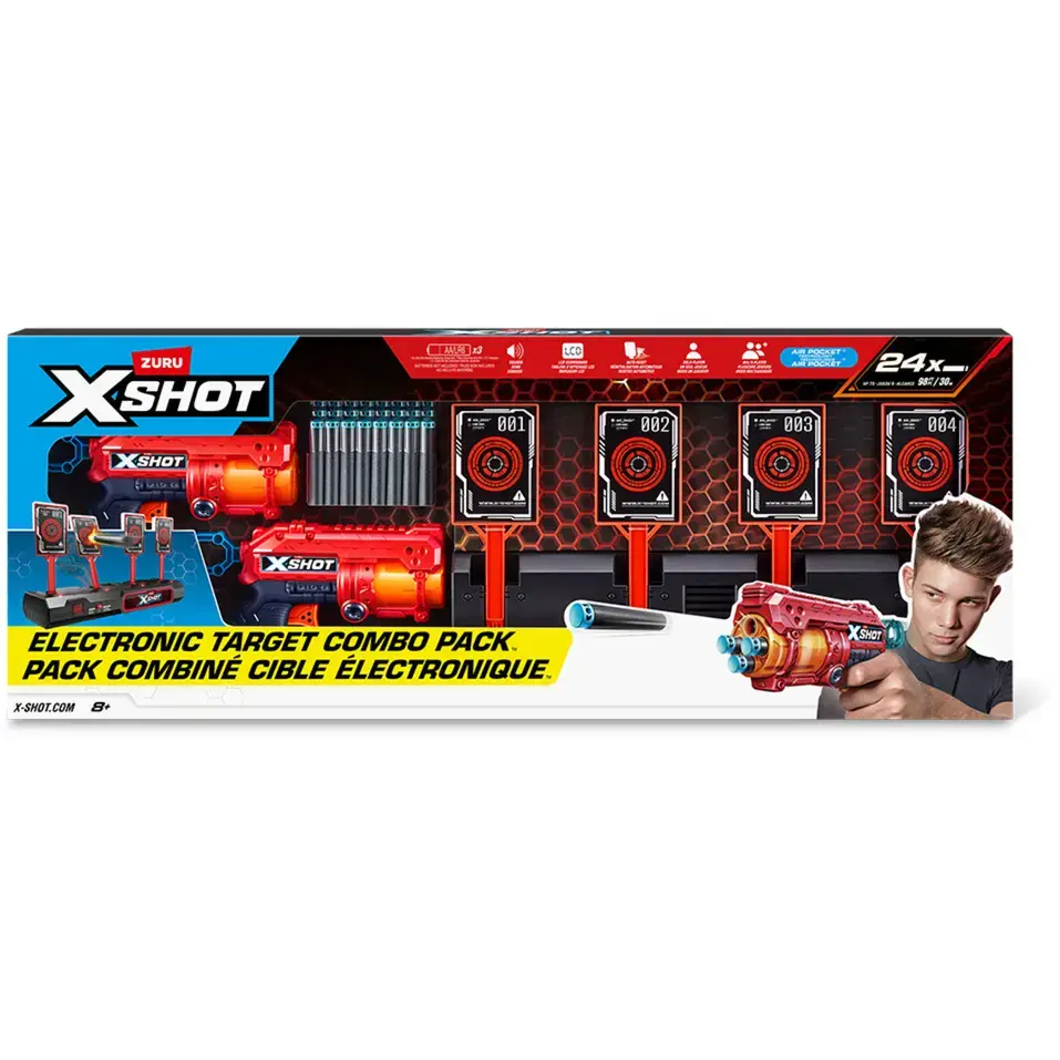 Zuru XSHOT Interactive Target и Fury 4 — набор из 2 Photo 2