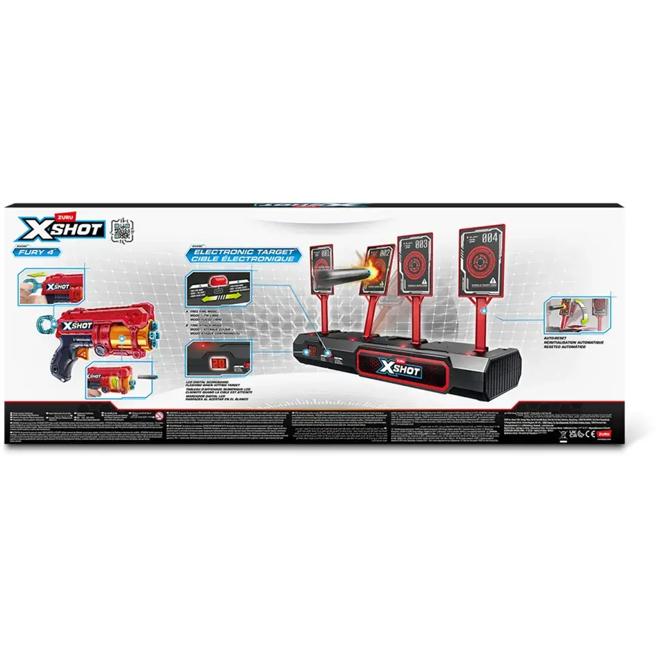 Zuru XSHOT Interactive Target и Fury 4 — набор из 2 Photo 3
