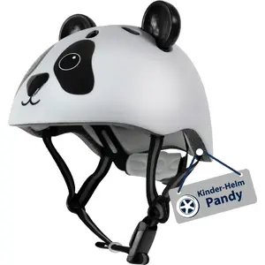 Children's helmet HUDORA Pandy white/black, size 48–52 cm