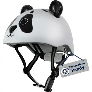 Children's helmet HUDORA Pandy white/black, size 44–47 cm