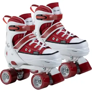 Roller skates HUDORA 22072 size 36–39 red/white, adjustable children/adult, sneaker-style