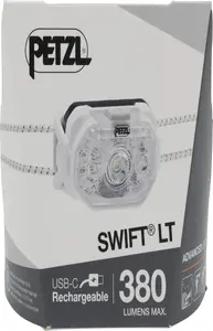 Налобный фонарь Petzl SWIFT LT белый — лёгкий, компактный, совместим с каской