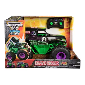 Remote Control Monster Truck Spin Master Monster Jam Smash 'n Bash Grave Digger, RC 1:15 scale