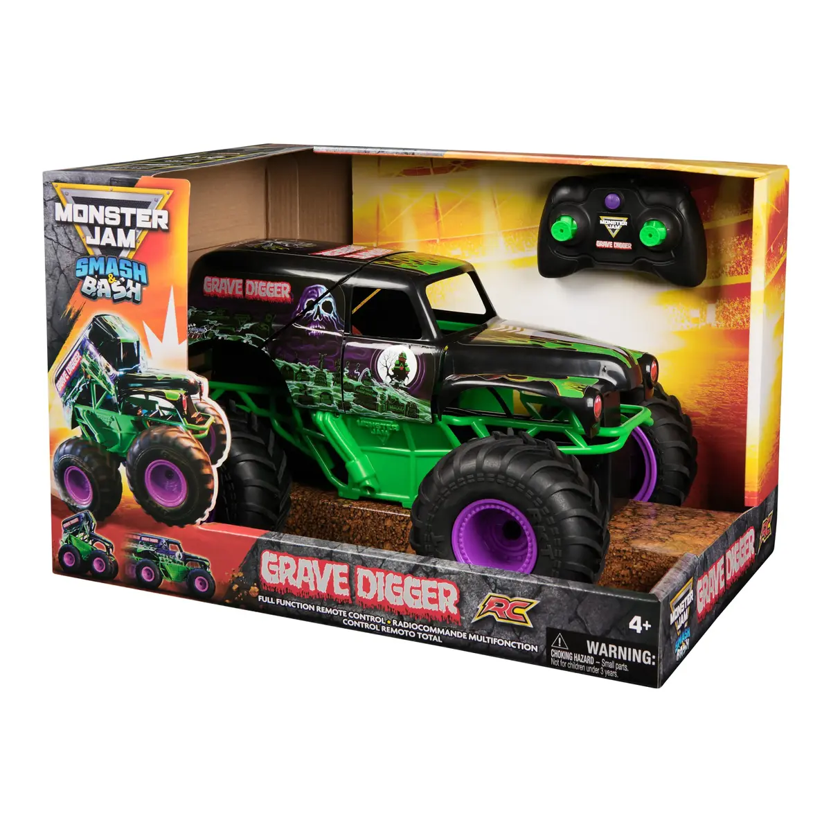 Spin Master Monster Jam Smash 'n Bash Grave Digger RC 1:15 Photo 7