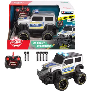 Die-cast RC Suzuki Jimny Police 1:24 scale by Simba‑Dickie, remote-controlled model, 1:24