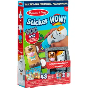 Sticker Stamp Set 2-Pack Animals craft kit, Spin Master Melissa & Doug