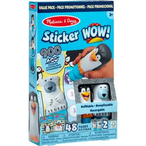 Sticker WOW! Sticker Stamp Set 2-Pack Winter craft kit by Spin Master Melissa & Doug