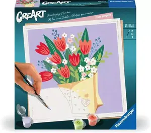 Набор по номерам Ravensburger CreArt - Картина «Букет тюльпанов», модель 25518
