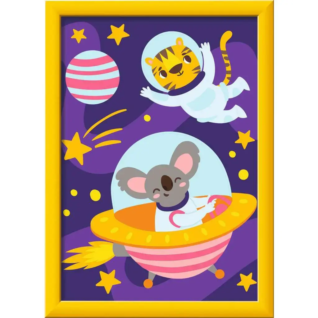 Ravensburger CreArt paint-by-numbers «Animals in Space» Photo 2