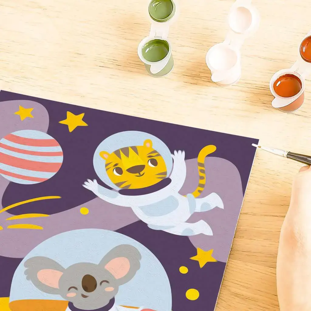 Ravensburger CreArt paint-by-numbers «Animals in Space» Photo 4