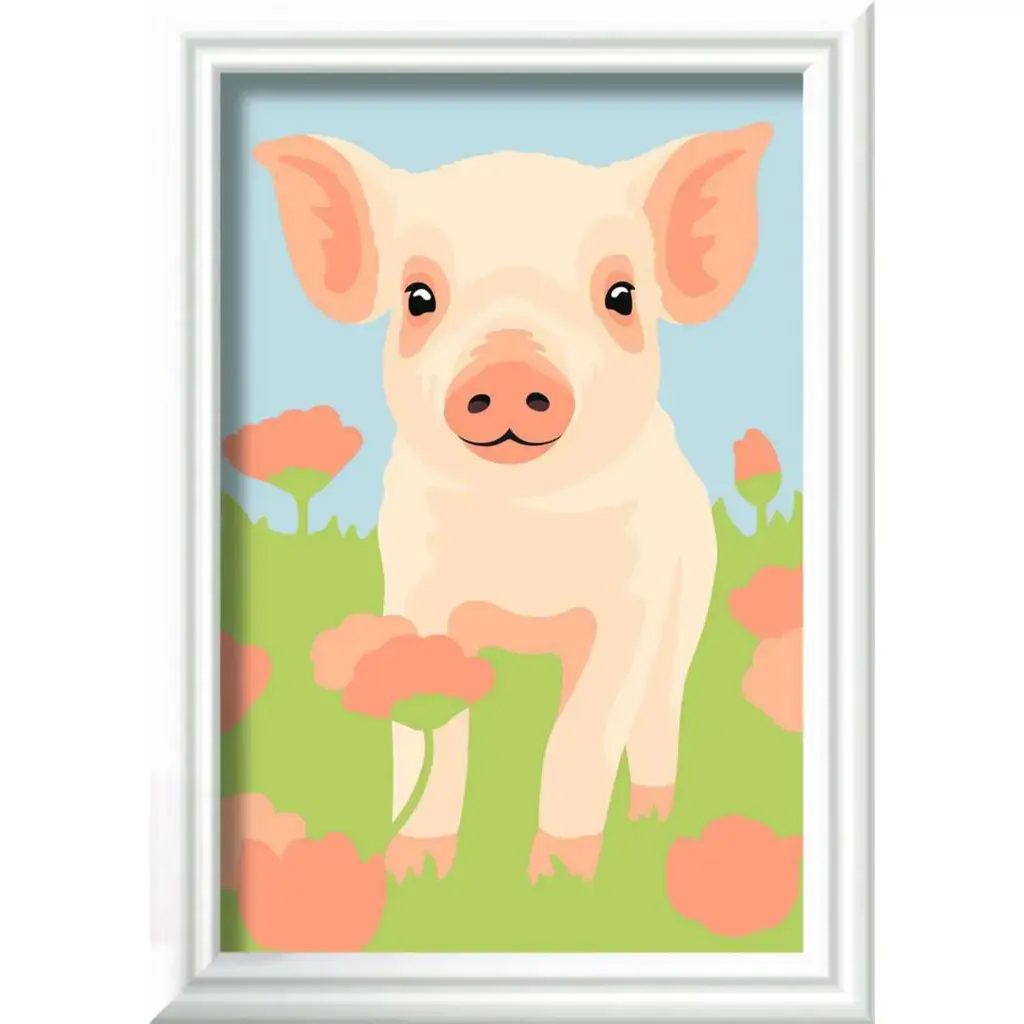 Ravensburger CreArt painting kit Cute domestic pig Photo 2