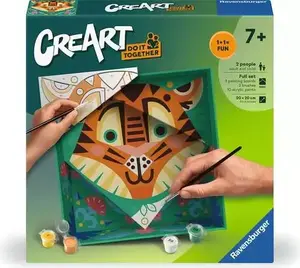 Набор для рисования Ravensburger CreArt Do it together — Тигр (совместная картина) 25863