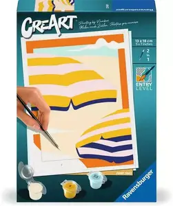 Gleznošanas komplekts Ravensburger CreArt Sunny Times — krāsošana pēc numuriem uz audekla