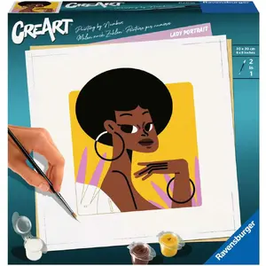 Набор для творчества Ravensburger CreArt «Женский портрет», модель 23669 – картина по мотивам, комплект для рисования