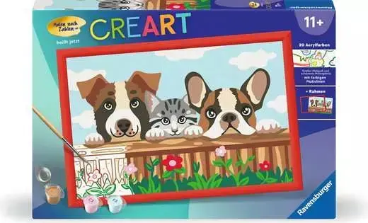 Ravensburger CreArt набор для рисования — собаки и кошки Photo 2