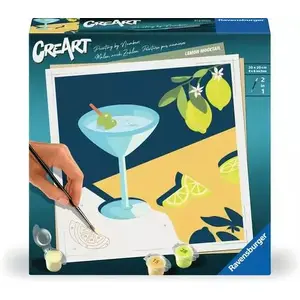 Набор для рисования Ravensburger CreArt Mocktail Lemon — раскраска по номерам