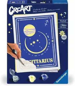 Paint-by-number kit Ravensburger CreArt – Sagittarius zodiac sign, model 23741