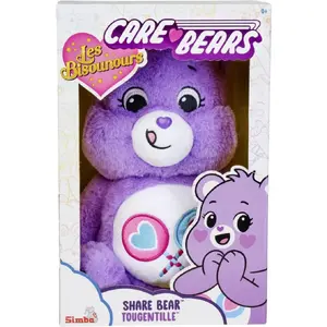 Plush soft toy Simba-Dickie Care Bears Share Gern Bärchi 35 cm – cuddly character toy