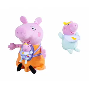 Mīkstā rotaļlieta Simba-Dickie Peppa Pig — Mama Pig ar Evie, plīša figūra