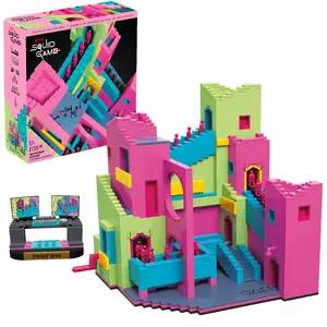 Construction playset MATTEL MEGA Showcase Squid Game Set HYL45 — themed building toy