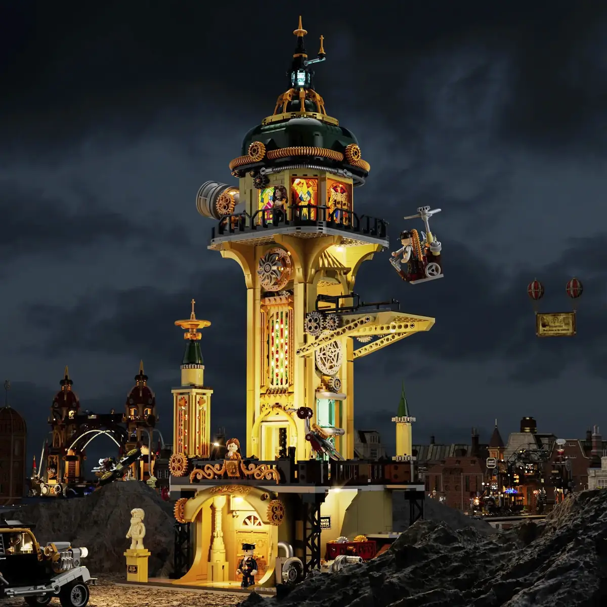Lumibricks Steampunk Watchtower F9070 konstruktors Photo 2