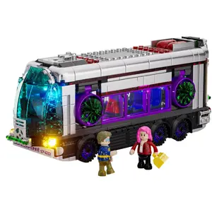 Construction toy Lumibricks Cyberpunk Neoncity – Future Bus set F9060