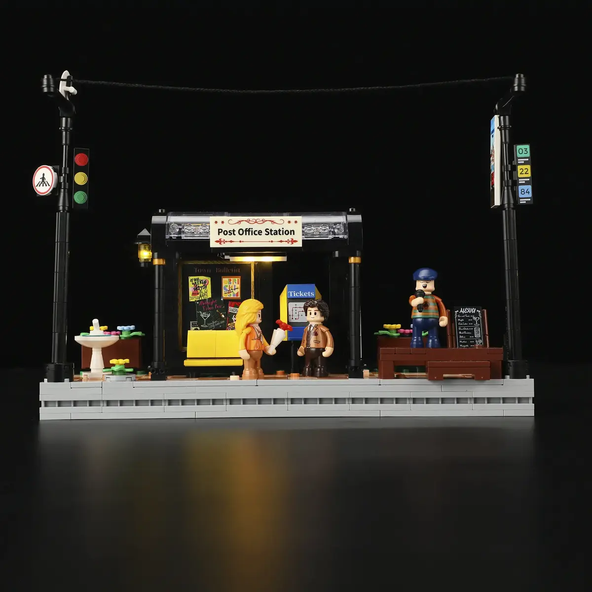 Lumibricks Historic Tram and Train Station L9084 Photo 4