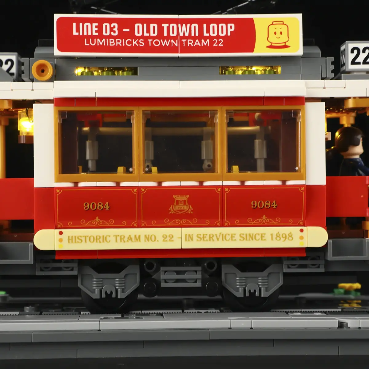 Lumibricks Historic Tram and Train Station L9084 Photo 6