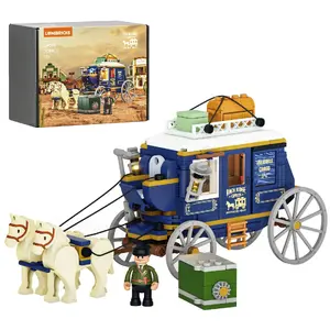 Construction toy Lumibricks Treasure Stagecoach L9099 – themed building set