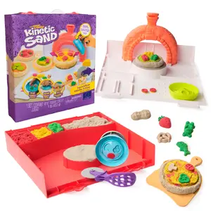 Playset Spin Master Kinetic Sand Squish Pizza Set — 453 g play sand, modeling kit
