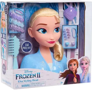 Голова-манекен для причёсок just play Эльза (Disney Frozen 2) — макияж и укладка волос