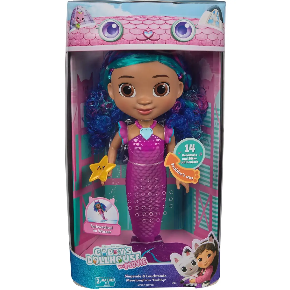 Spin Master Gabby's Dollhouse Sing & Shine Mermaid Gabby 30 cm Photo 6