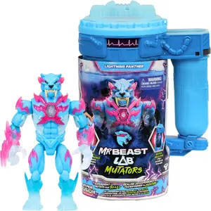 Фигурка Moose Toys Ltd. MrBeast Lab Mutators S2 Mutation Chamber — Lightning Panther