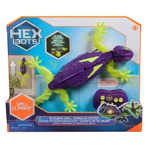 Игрушечный геккон‑летун Spin Master Hex Bots с эффектом светящегося в темноте