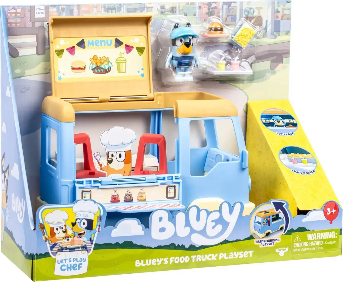 Moose Toys Ltd. Bluey Let's Play Chef Food Truck Playset Photo 6