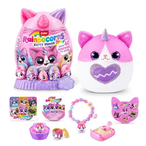 Plush Animal Toy Zuru Rainbocorns Kitty Mania, multicolour, for ages 3+