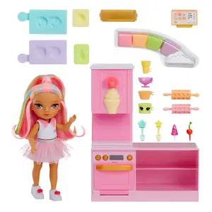 Игровой набор MGA Entertainment Rainbow High Little - магазин десертов Dessert Shop с фигуркой Kandy