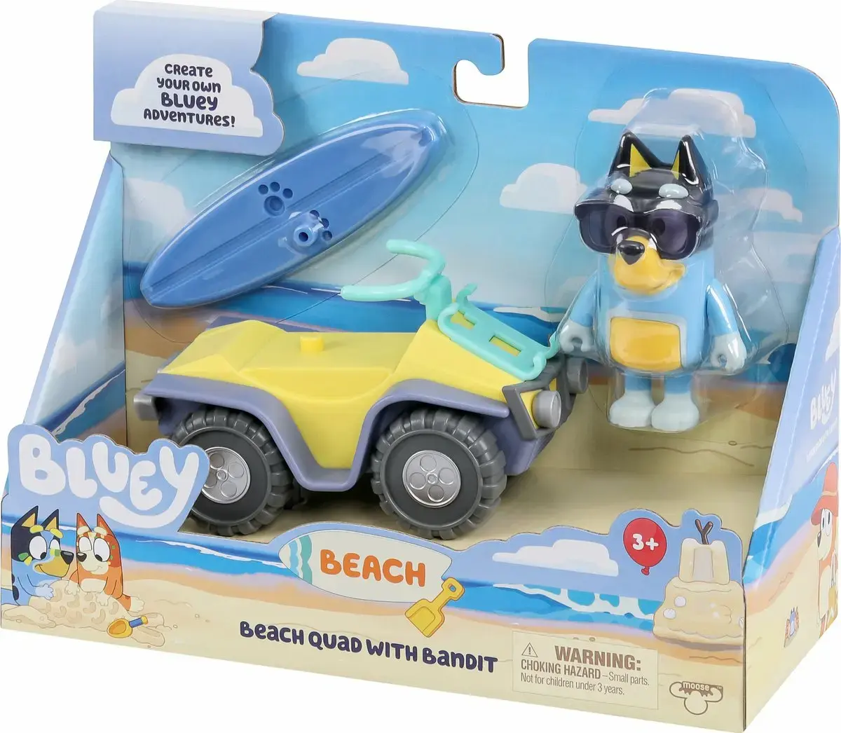 Moose Toys Ltd. Bluey — пляжный квадроцикл набор Photo 4