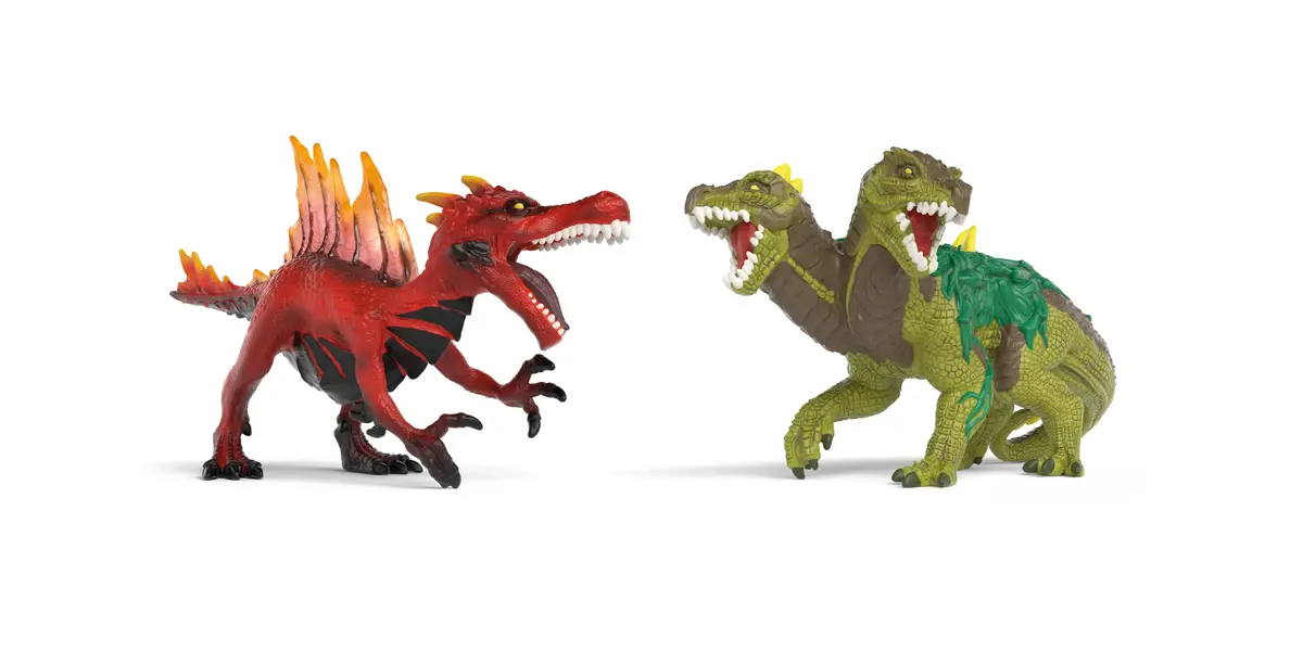 Schleich Eldrador Creatures Fire Dinosaur vs. Jungle Lizard 70834 Photo 2