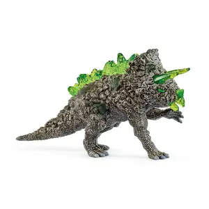 Toy figure Schleich Eldrador Stone Triceratops model 70828, detailed plastic collectible