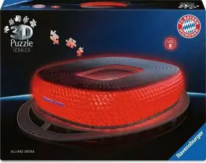 3D-пазл Ravensburger Iconics Allianz Arena с подсветкой, 216 деталей